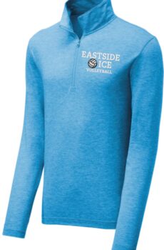 ST407 Sport-Tek PosiCharge  Tri-Blend Wicking 1/4-Zip Pullover