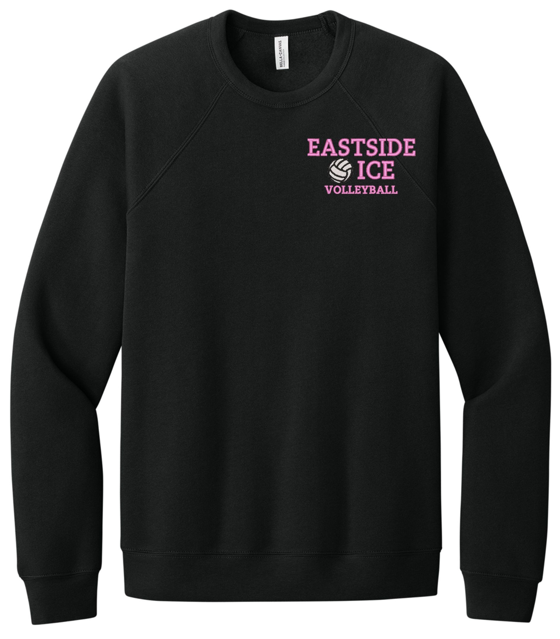 BC3901 BELLA+CANVAS Unisex Sponge Fleece Raglan Sweatshirt