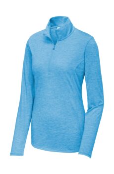 LST407 Sport-Tek Women's PosiCharge Tri-Blend Wicking 1/4-Zip Pullover